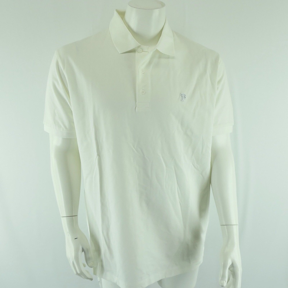 Purple Brand Short Sleeve Golf Polo‎ Shirt Mens Large White Retail $190
